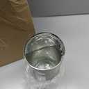 Mimorou 6 Pack Kitchen Canisters Set Airtight Coffee Sugar Tea Candy Storage Jars with Window Glass Stainless Steel Containers with Lids for Flour Cookies Spices Grains Kitchen Decorations(44 oz) (silver)