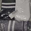 Striped Pilates Socks with Grips for Women (Black)