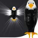Bald Eagle Wall Light, American Eagle Night Light, Magnetic Wall Mounted Eagle Lamp for Bedroom, Living Room, Hallway, Removable Charging Eagle Light