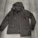 MAGCOMSEN Men's Winter Jacket Cotton Fleece Lined Warm Jackets Work Cargo Military Coats with 6 Pockets, Size Large