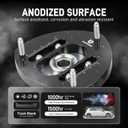 Bevinsee Adjustable Front Camber Plates Compatible with VW Golf MK7 Black