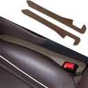 Car Seat Gap Filler,Super Flexible Car Side Seat Gap Filler Car Accessories for Women & Men,Universal CCar Organizer Between Seats for Tightly Filling Seat Gaps(Brown/2PCS)