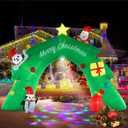 InfleasJoiy 16FT Christmas Tree Arch Inflatable Christmas Decoration with LED Lights and Kaleidoscope Lights for Holiday Celebration Decorations on Yard, Lawn and Patio