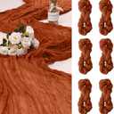 12 Pack Cheesecloth Table Runner 10Ft Christmas Gauze Boho Table Runners for Wedding Decor Bridal Shower Decorations(35" x 120")