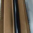 Ivilon Drapery Window Curtain Rod - End Cap Style Design 1 Inch Pole. 48 to 86 Inch Color Black