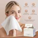 PEACHICHA Dry Facial Wipe Face Towels, XL Dry Face Wipes, Extra Large Washcloths, Disposable Face Clothes, Ultra Soft Towelettes For Removing Makeup, 1012 inch, 100 Count