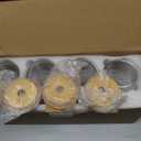 Drinking Glasses with Bamboo Lids and Glass Straw 4pcs Set - 16oz Glass Cups, Iced Coffee Glasses, Cute iced Tea Glasses, Beer Glasses, Ideal for Coffee Bar Accessories, Aesthetic Gift - 2 Brushes