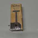 Bambaw Double Edge Safety Razor with 5 Safety Razor Blades, Single Blade Razor for Men with Razor Stand, Double Edge Razor, Safety Razors for Men - Black