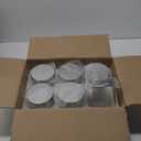 Lawei 6 Pack 27 Oz Clear Glass Jars with Stainless Steel Lids - Glass Food Canister Set Food Storage Jars for Cookie Rice Beans Pasta Snacks