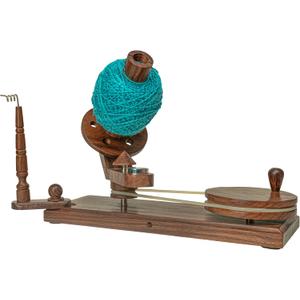 Wooden Yarn Cake Winder - Elegant Handmade Yarn Winder for Crocheting, Yarn Winder Large Capacity, Yarn Spinner for Crocheting (R-Winder)