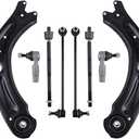 MaXpeedingrods 8Pc Suspension Kit for Volkswagen Jetta 2011-2018, 2 Front Lower Control Arms 2 Sway Bar Links 4 Outer & Inner Tie Rods