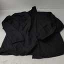 Van Heusen Men's Dress Shirt Regular Fit Flex Collar Solid (17" Neck 34"-35" Sleeve, Black)