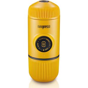WACACO Nanopresso Portable Espresso Maker, Upgrade Version of Minipresso, 18 Bar Pressure, Mini Travel Coffee Machine, Manually Operated, Perfect for Camping and Hiking, Yellow