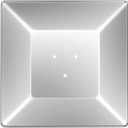 Upgtaded Aluminum Patio Heater Reflector Shield (Square), 4 Sided Outdoor Heater Replacement Parts w/3 Pre-Drilled Holes, Propane Glass Tube Patio Heater Parts for Energy Saving(18.5x 18.5)