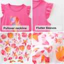 Toddler Girls Summer Outfit Cotton Flutter Sleeve Tank Top and Shorts Cute Clothing Set Size 2T 3 7Y (Pink)