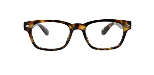 Peepers by PeeperSpecs Clark Blue Light Blocking Reading Glasses, Tortoise +2.00