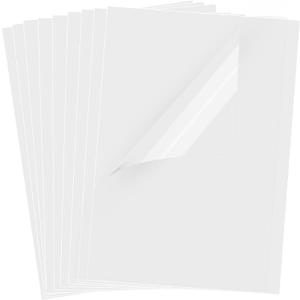 30 Sheets Transparency Film Paper, 8.5x11 Inches Transparent Film for Ink Jet Printer, 100% Transparencies Printing Transparent Film Sheets for Overhead Projector, Silk Screen Printing