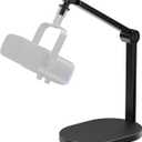 InnoGear Studio Mic Stand, Max Load 2.64 lb Microphone Arm Desk Mount Desktop Microphone Stand for Fifine AM8 K669B Blue Yeti HyperX QuadCast SoloCast AT2020, Webcams Cameras, Black