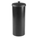 iDesign Freestanding Bathroom Toilet Paper Storage Holder for 3 Extra Rolls, Matte Black