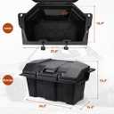 KEMIMOTO PRO XP Cargo Box 73QT Compatible with 2020-2026 Polaris RZR PRO XP/4 2022-2024 RZR Turbo R/4, 2025-2026 Pro S UTV Rear Storage Gear Tool Bed Box Polyethylene Two Lockable Latches 2883751