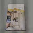 Amerdeco 10 Pack Brushed Gold Cabinet Knobs 1.46 Inch(37mm) Single Hole Cabinet Handles Rectangle Dresser Knobs Drawer Knob for Bathroom Cabinets