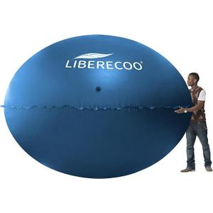LIBERECOO 12FT Round Pool Pillows for Above Ground Pools, Extra Large Inflatable Pool Pillow Float | Super Durable 0.4 mm - Strong Cold Resistant Air Pillow for Winterproof Pool Cover