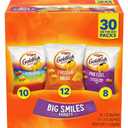 Goldfish Crackers Big Smiles Variety Pack with Cheddar, Colors, and Pretzels, Snack Packs, 30 Ct (29 Ounce (Pack of 1)) 

bbd: 07/05/2026