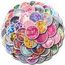 2 x 55Pcs Disco Ball Stickers