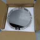 Crystal Dresser Tray, Mirror Glass Makeup Vanity Organizer Filled Crushed Diamond, 10" x 10" Round Jewelry Trinket Perfume Tray for Bathroom Bedroom, Home Decor, Hotel Banquet, Party (Silver)
Amazon's Choice