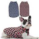 Sychien Dog Shirts Quick Dry Summer Cooling Love Heart Printing Dogs T-Shirt,Red+Blue XXXL (Black, XXXL)