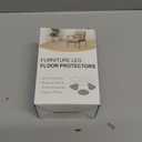 24 Pcs Chair Leg Floor Protectors, Silicone Chair Leg Protectors Caps Covers for Hardwood Floors, Furniture Pads Sliders with Wrapped Felt Bottom Medium (Fit:0.76"-1.18")