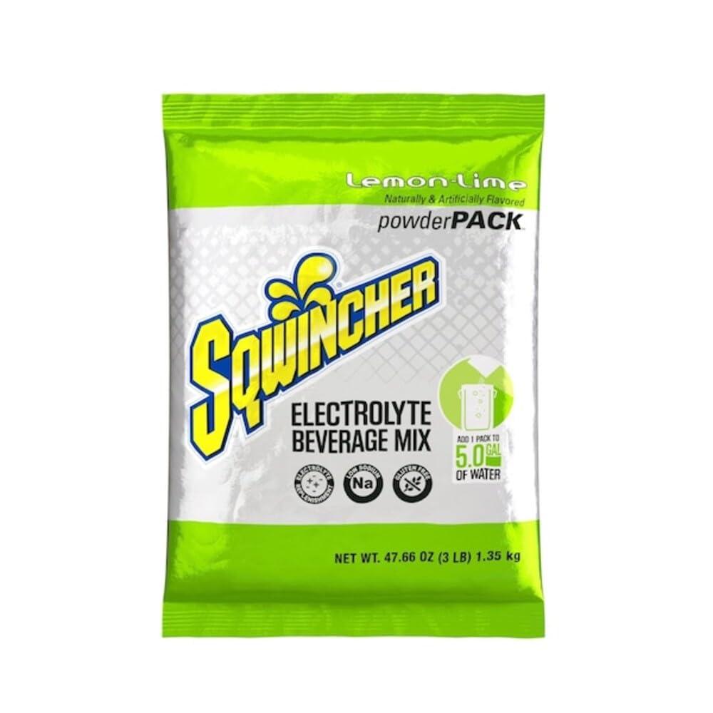 Sqwincher Electrolyte Powder, Lemon-Lime Mix, 47.66 oz Packet, 16 Pack (EXP 08/12/27)
