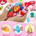 Budbof 28 Packs Valentines Day Gifts For Kids, Cute Mochi Squishy Toys and Valentines Cards with Hearts Box for School Boys Girls Exchange Gifts Classroom Prizes Valentine Party Favors