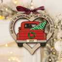 26 x Couples Christmas Ornament - Ideal Gifts for Couples, Perfect Couple 2025, Unique Couple Ornament, Distinctive Gift for Him and Her, Essential Holiday Ornaments for Couples (Couple Red Truck)
