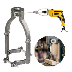Square Hole Drill Bit Adapter for Drill Machine Accessory, Easy Installation and Disassembly, Mortising Attachment for Drill Press, Woodworking Mortise Machine, Tenon Drill Bits Fixing Bracket.