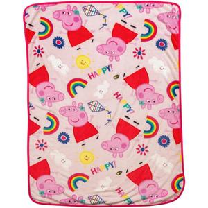Peppa Pig Kids Bedding Super Soft Cozy Silk Touch Throw, 40 in x 50 in, (Officially Licensed Product) By Franco