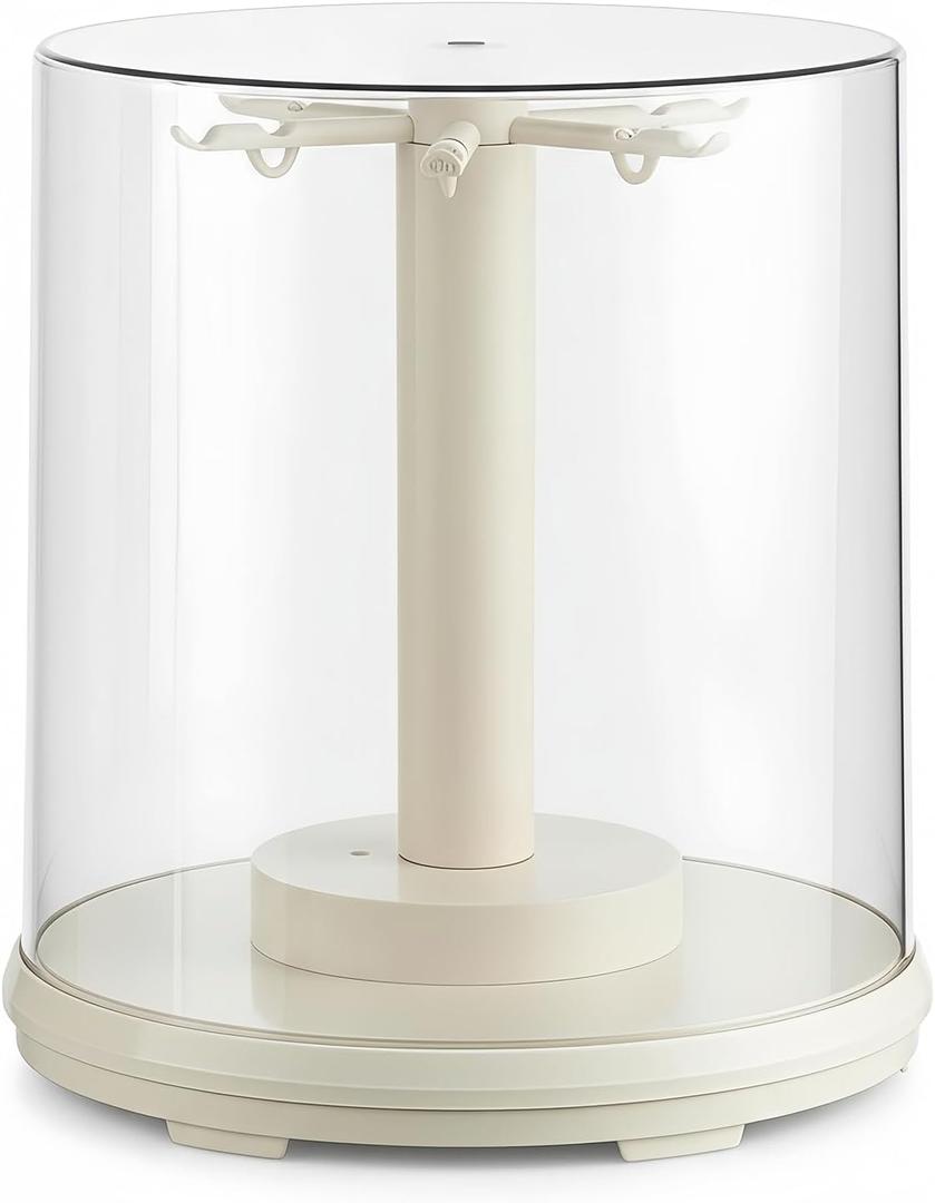 Clear Acrylic Display Case for LBB Plush Doll - Hanging & Tabletop Protective Storage Box, Dust/Moisture-Proof, 360 Rotating, Stackable - Ideal Gift for Collectors (Doll Not Included)