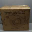 AYURA Retractable Garden Hose Reel 100 ft x 1/2 inch with Pro Metal Shaft, Heavy Duty Automatic Garden Hose Reels with Kink-Free Rewind and Lock at Any Length, Wall Mount Water Hose Reel for Outside