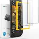 JSAUX 2-Pack Anti Glare Screen Protector for Steam Deck, 9H Hardness Matte Tempered Glass for Steam Deck OLED with Guiding Frame, Scratch Resistant, Comes with Toolkits