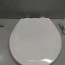 BEMIS 500EC 390 Toilet Seat with Easy Clean & Change Hinges, 1 Pack Round, Cotton White
