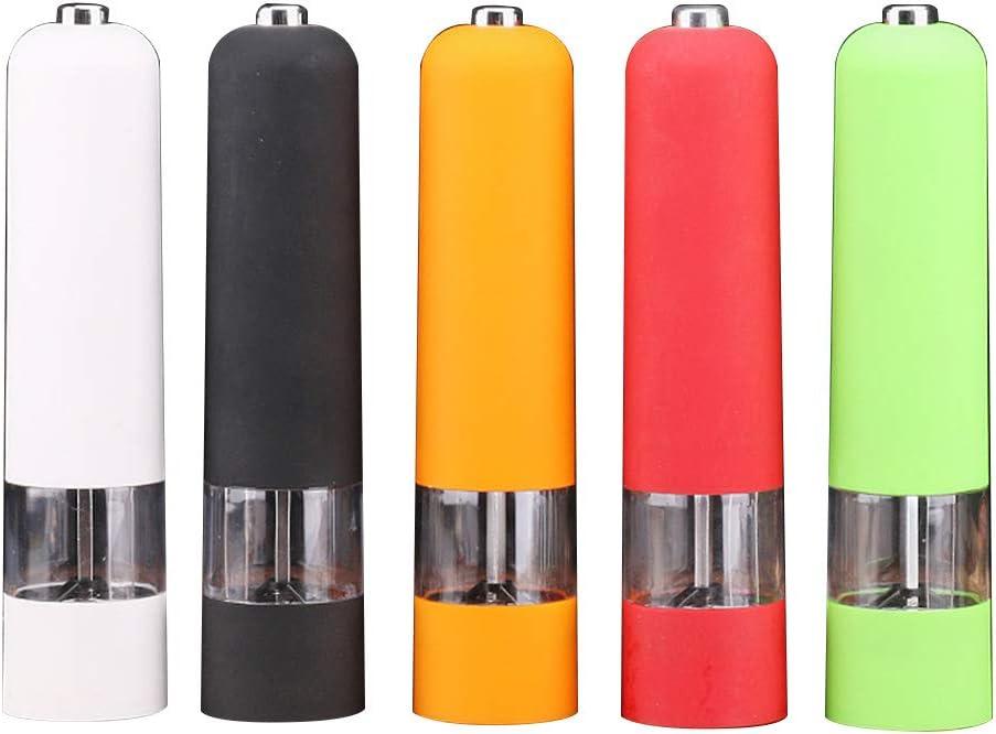 1pcs Home Premium Electric Stainless Steel Salt and Pepper Grinder Set,adjustable Ceramic Sea Salt Grinder & Pepper Grinder,Tall Salt and Pepper Shakers