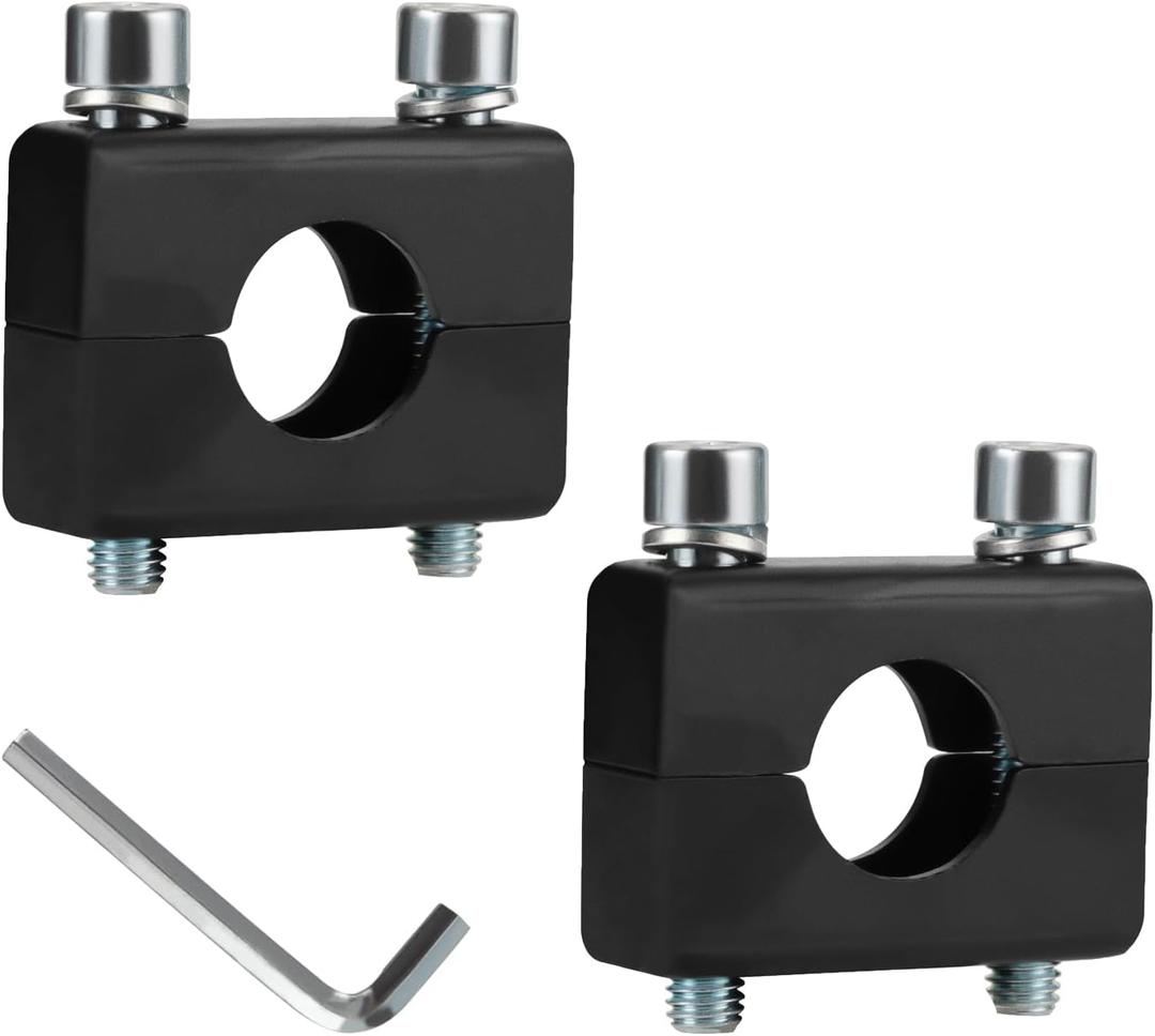 KAMIER 7/8'' 22mm Handlebar Mount Clamp Risers Replacement for Razor MX350 MX400 ZR350 SX350 Kids Electric Dirt Bike Dirt Quad 500 ATV 4 Wheeler MX650 MX500 SX500 Mcgrath RSF650 Motocross Black Parts
