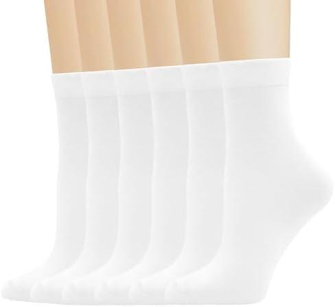 Women Thin Socks Rayon Bamboo Ankle Silky Quarter Anti Odor Casual Summer Socks Only 5 Pairs
