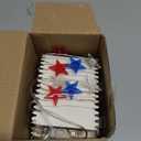 4th of July Decorations Red White and Blue String Lights Battery Operated 16FT 50 LED Patriotic Fairy Lights with Timer & Remote for Independence Day Memorial Day Fourth of July Decor for Home