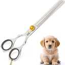 Dog Grooming Scissors – 7.5” Thinning Shears with 34 Teeth, Chunkers for Dogs & Cats, Precision Cut with 440C Stainless Steel, Designed for Groomers and Pet Owners