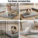 Rabbit Scratching Foot Pads, 4 Pcs Bunny Grinding Claw Pad Natural Small Animal Pet Molars Hamster Scratch Board Chew Toys for Guinea Pig Hedgehog Chinchilla Hamster Cage Accessories