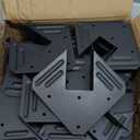 40 Pack Hurricane Ties for Rafter Brackets 2x4, 2x6 18-Gauge Joist Hangers Black, Truss Framing Brackets for Roof, Hurricane Clips for Rafters Powder Coated