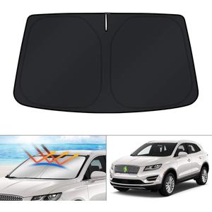 KUST Windshield Sun Shade for Lincoln MKC SUV 2015 2016 2017 2018 2019 Sunshade Accessories Window Sun Protector Foldable Block UV Rays Keep Car Cooler