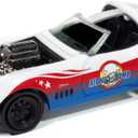 Johnny Lightning 1969 White with Red and Blue Graphics Stuntman Mike's Ride Along Racing Pop Culture 2025 Release 1 1/64 Diecast Model Car JLPC016-JLSP410