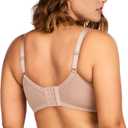 HSIA Minimizer Bras for Women Enchante Full Coverage Underwire Bras Plus Size Lifting Floral Lace Bra for Heavy Breast (Pink, XL)
